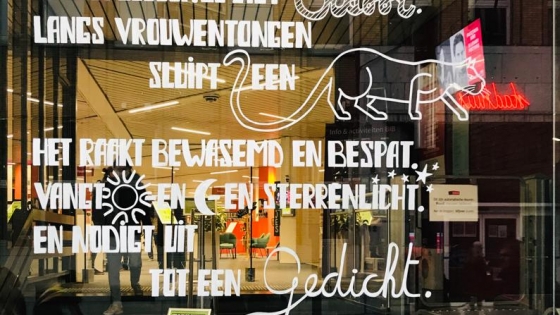 Kunstacademie Kortrijk - Jessica @centrale bibliotheek | Raam - Stijn De Paepe