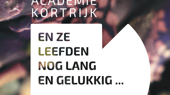 Affiche eindejaartentoonstelling Academie Kortrijk