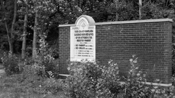 Monument van de Markebeke grijswaarden