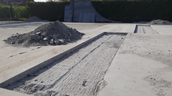 heraanleg skatepark Kooigem