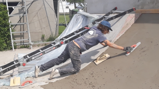 heraanleg skatepark Kooigem