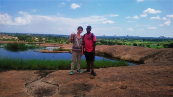 Emma, de zoon van Paul en intussen mijn BUB (Best Ugandan Buddy). Hij zal me rondleiden door de rest van het land tijdens mijn laatste twee weken vakantie.