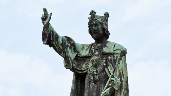 Foto van het Heilig Hartbeeld Christus Koning