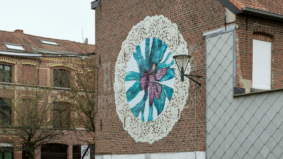 Muurschildering van Peter Van Ammel en Christophe Denys