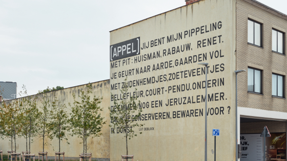 Foto van het gedicht Appel van Lut Deblock