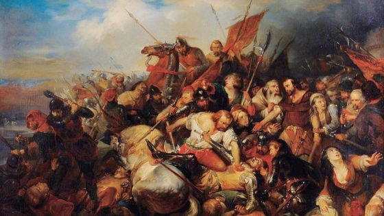 schilderij De Slag der Gulden Sporen