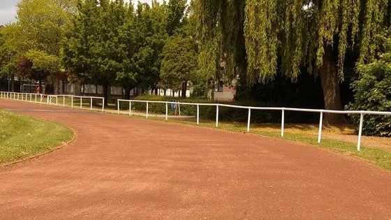 oude piste aan het Olympiadeplein
