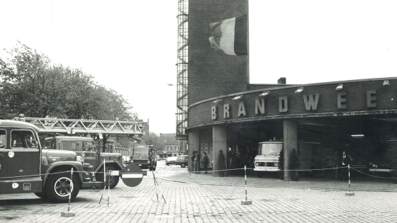 Oude foto van brandweerkazerne