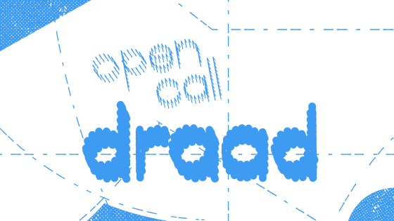 Logo van de open call Draad