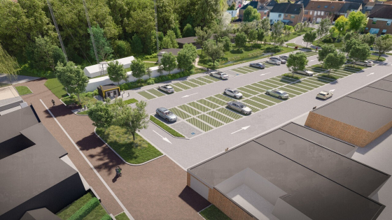 Foto van de parking Rietput in Bissegem