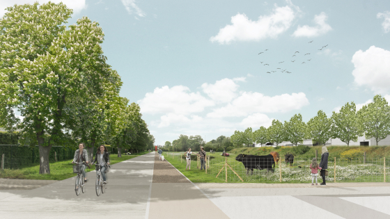Render Zuidstraat Heule eetbaar landschap