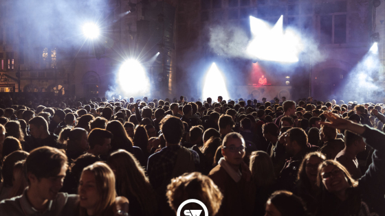 Een foto van de fuif van Student Welcome