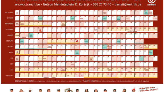 Jeugdwerkkalender Tranzit 2026-2027