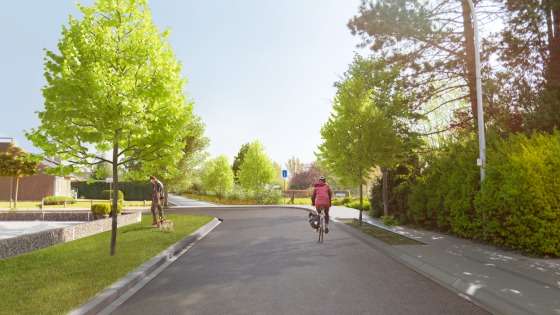Heraanleg Kerkvoetweg Bissegem render