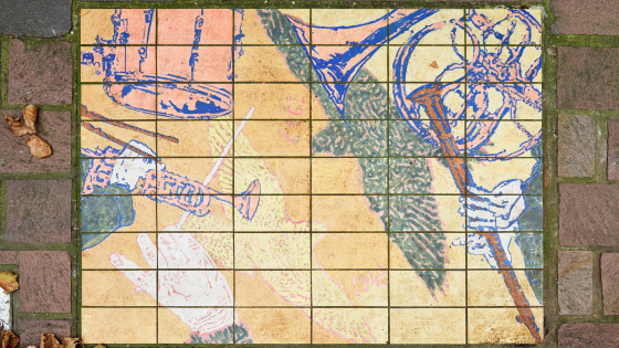 Foto van de keramiektegel De Harmonie van Peter de Graaff