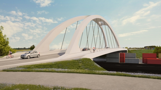 Nieuwe Leiebrug Bissegem-Marke