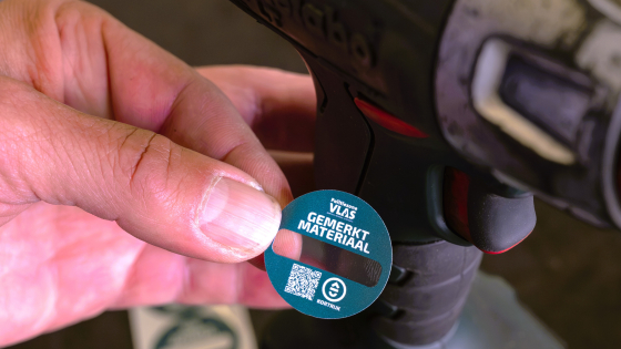 Werfmateriaal labelen