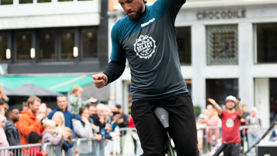 BMX show op de Grote Markt