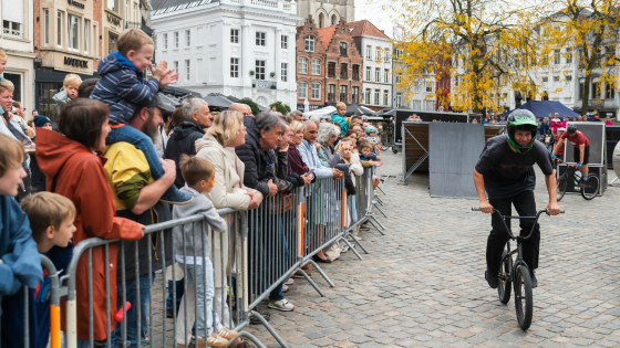 BMX show op de Grote Markt