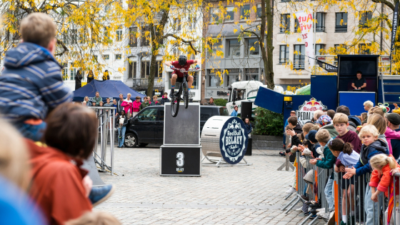 BMX show op de Grote Markt