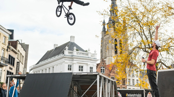 BMX show op de Grote Markt van team Kenny Belaey