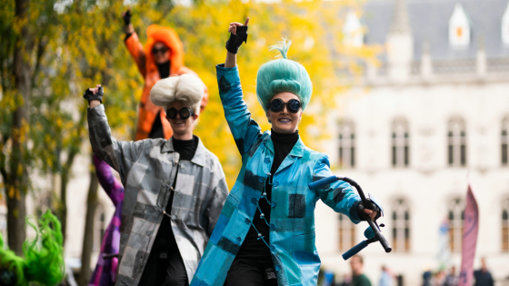 Straatanimatie Grote Markt Stadhuis
