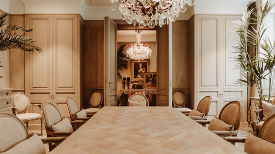 Vergaderzaal in het Cobergher Hotel in Kortrijk