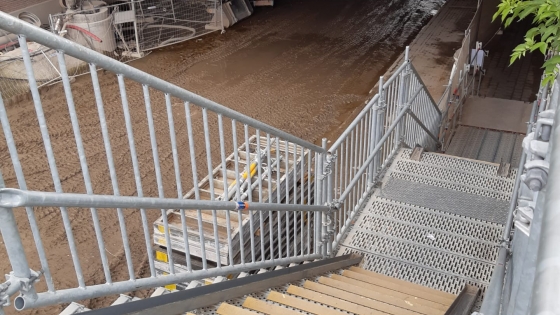 tijdelijke trap Zandstraat