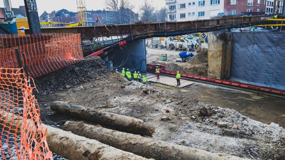 Fiets- en bustunnel Kortrijk