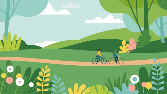 Illustratie projectleider groen