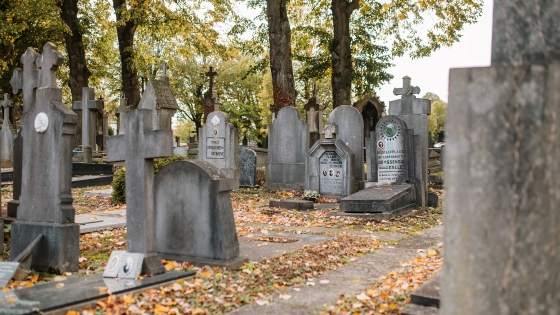 De begraafplaats in Sint-Jan