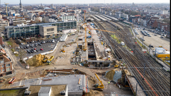 Stationsproject in de zandstraat Kortrijk