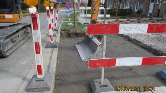 Aanpassingswerken trottoir - verlagen boordstenen