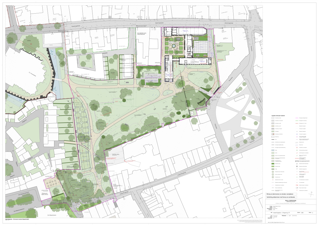 Begijnhofpark - inplantingsplan