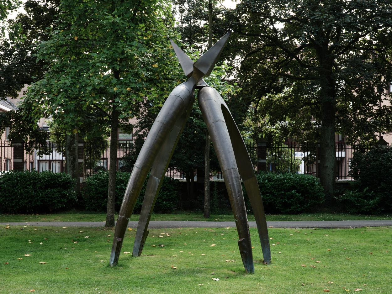 Foto van het kunstwerk De Vlam van Catherine Baelde