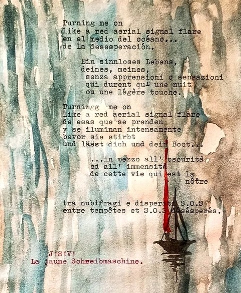 La Jaune Schreibmaschine gedicht