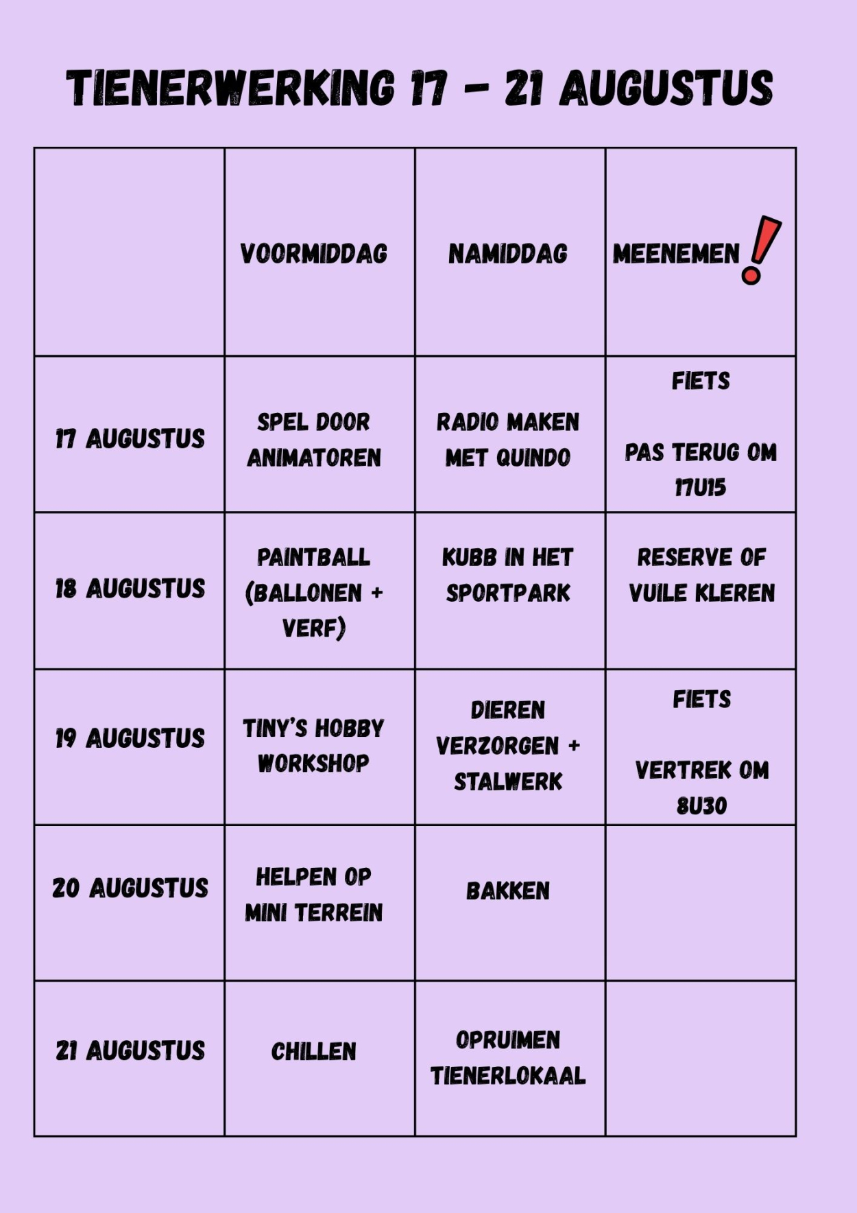 Tienerwerking Wasper