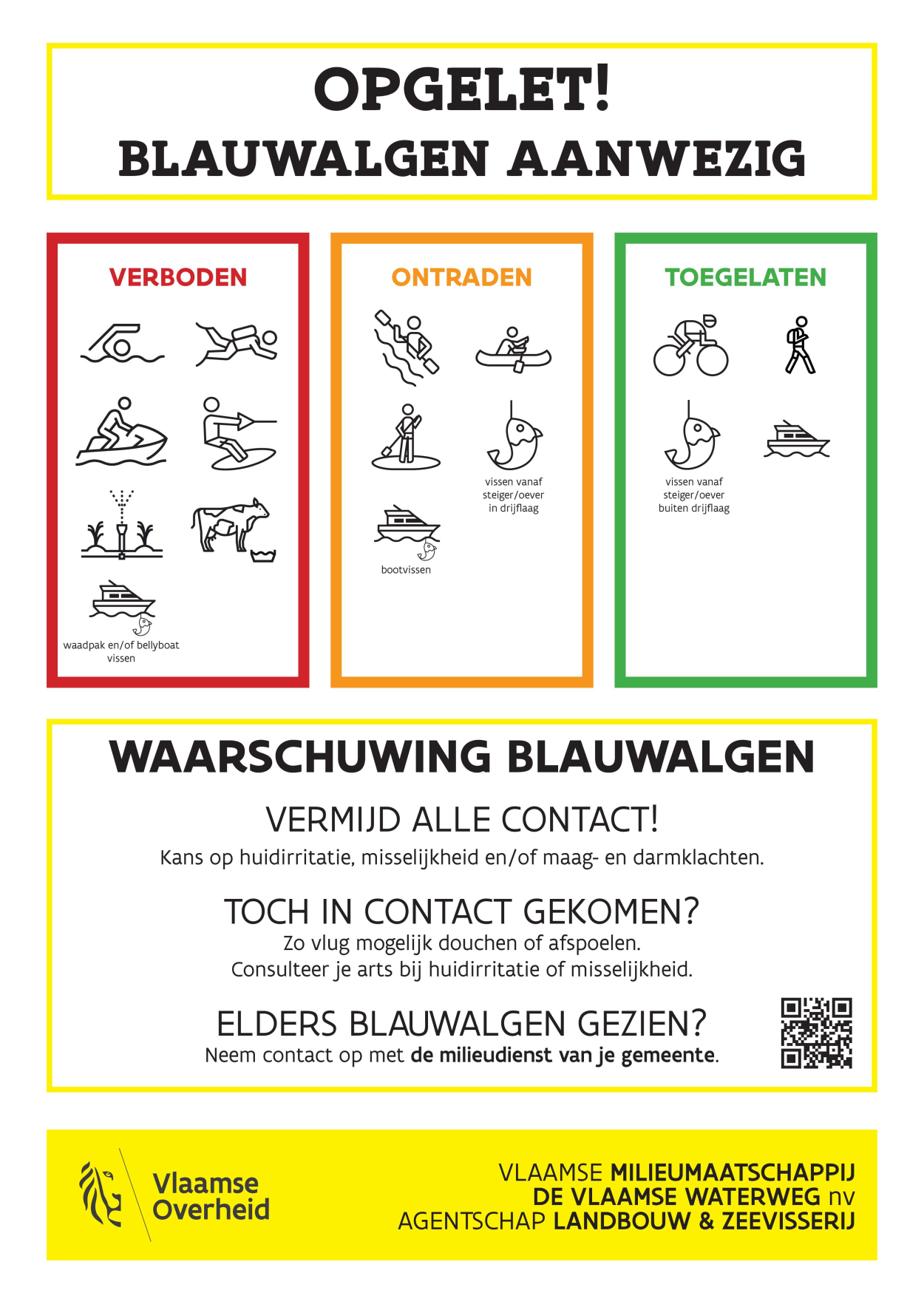 affiche blauwalgen