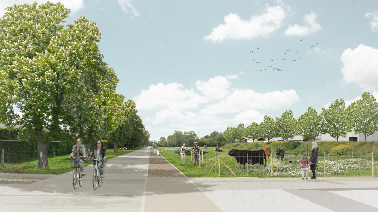 Render Zuidstraat Heule eetbaar landschap