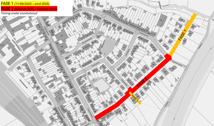 Kerkvoetweg fases afvalophaling