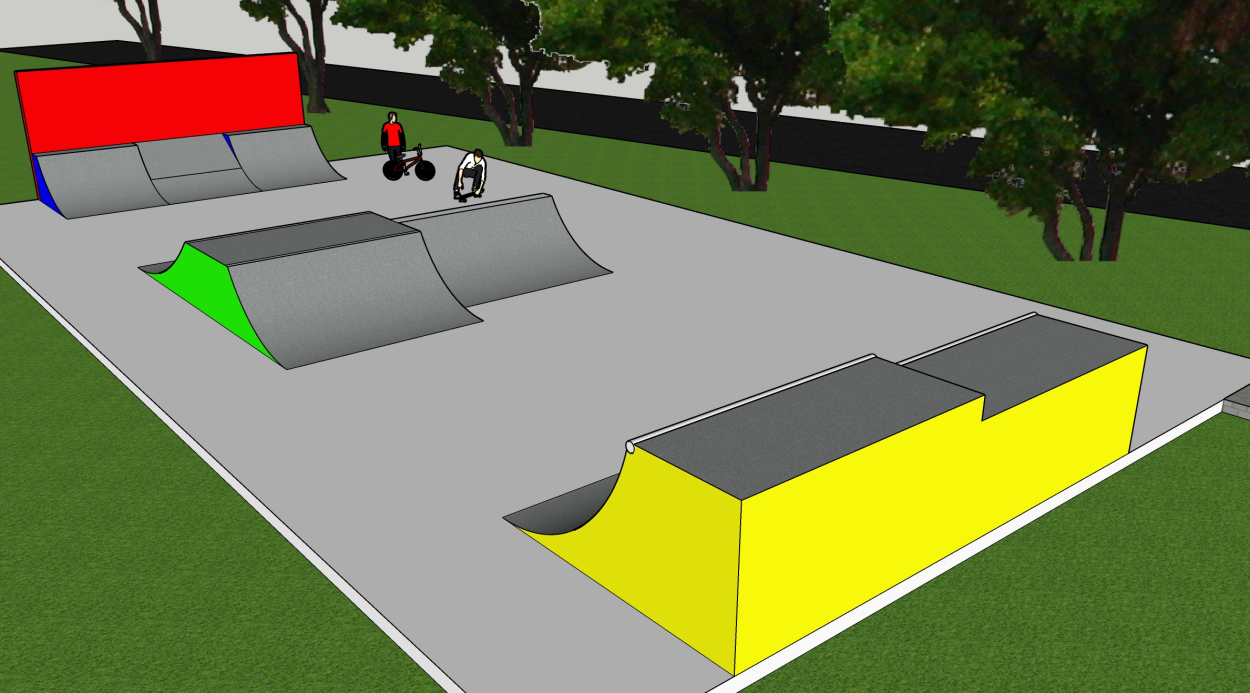Skatepark Kooigem simulatie