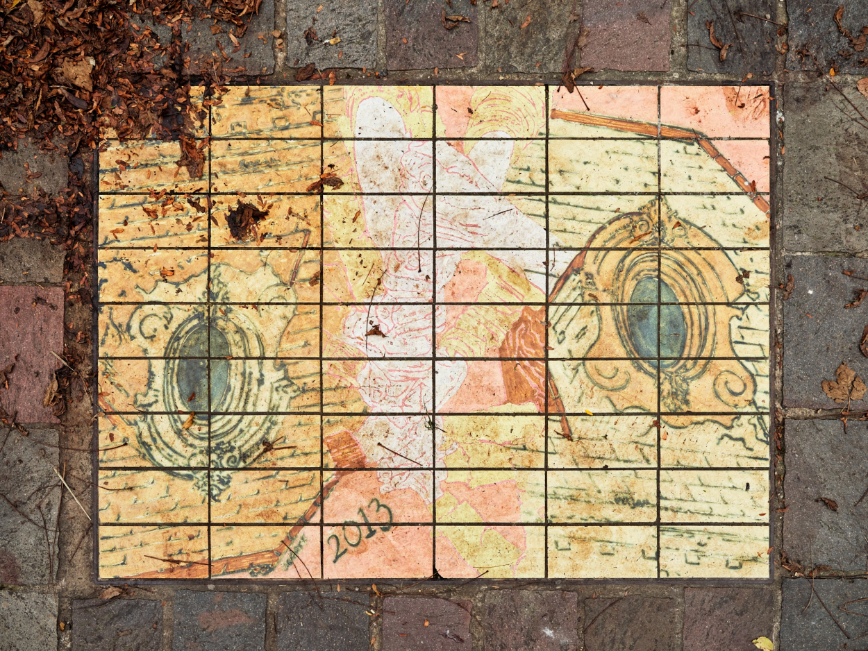 Foto van de keramiektegel Kasteel Allart van Peter de Graaff