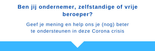 Bevraging impact corona ondernemers fase 2 banner
