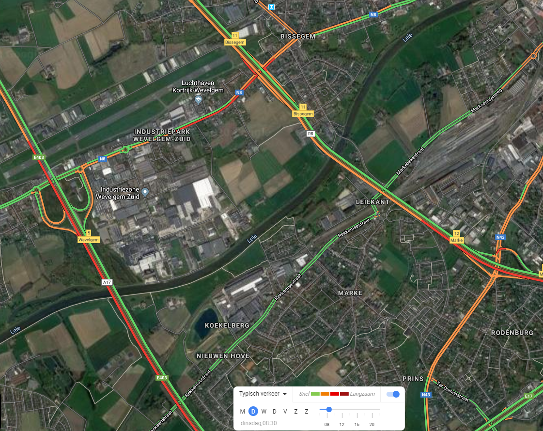 Route via R8