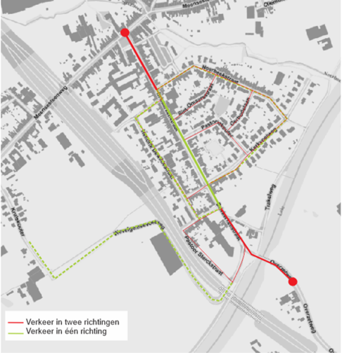 Concept herinrichting Driekerkenstraat Bissegem