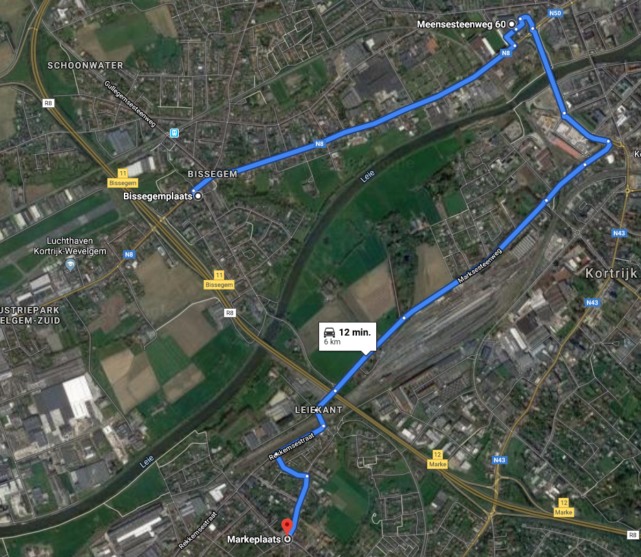 Route Marke - Bissegem