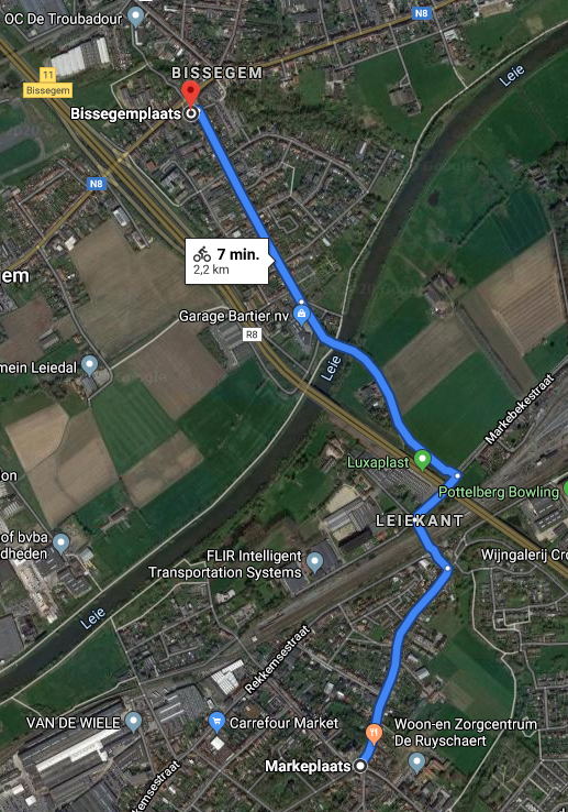 Route Marke - Bissegem