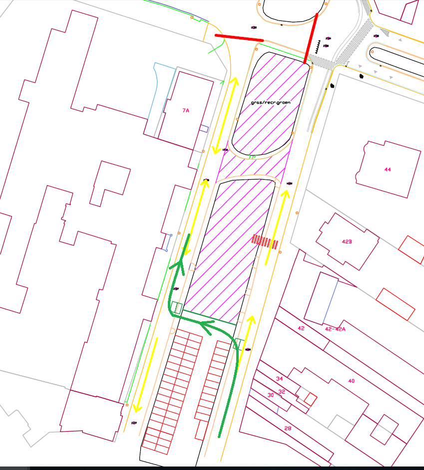Inrichtingsplan groeningelaan Kortrijk