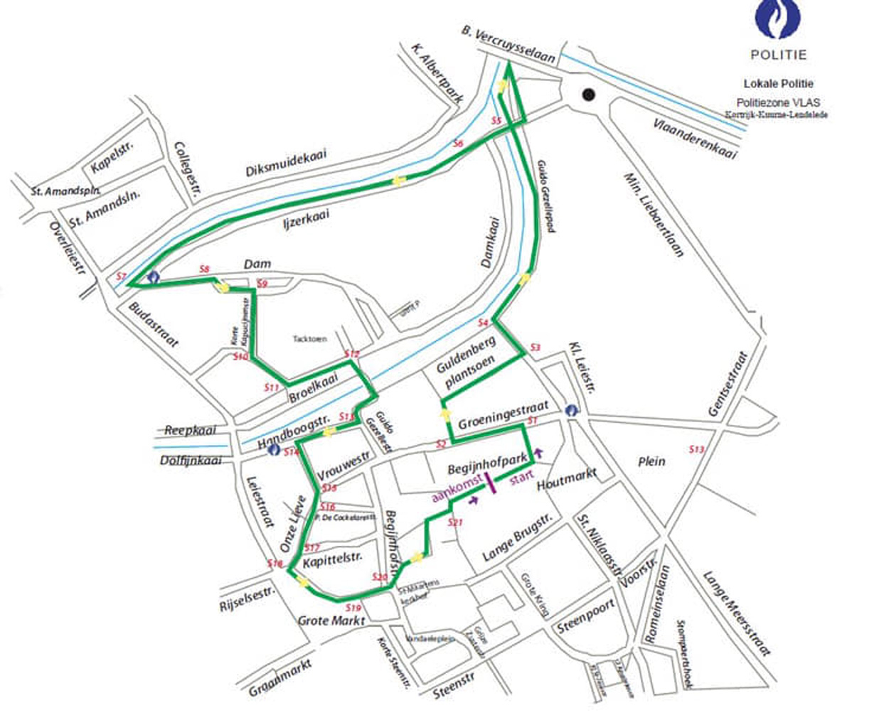 parcours Kerstloop