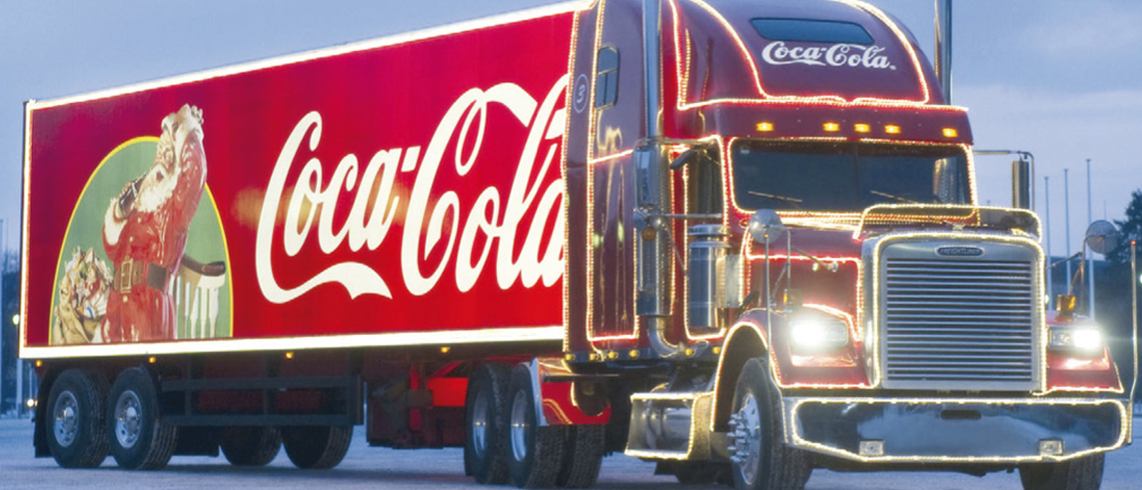 kersttruck cola-cola
